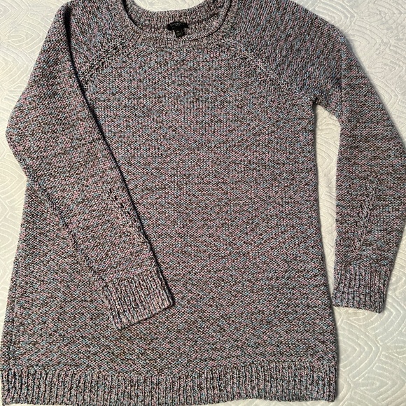 TALBOTS SHAKER STYLE SPECKLED COLOR SWEATER - Picture 4 of 4